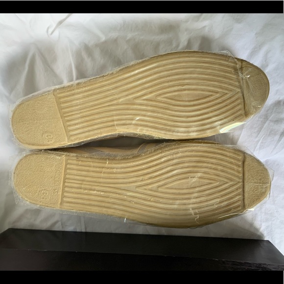 HUNTER Espadrille Striped Sky Blue/Beige 38 NIB